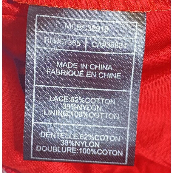 BB Dakota When The Night Comes Floral Red Lace Dress ModCloth Valentines Size 6 - Picture 6 of 9